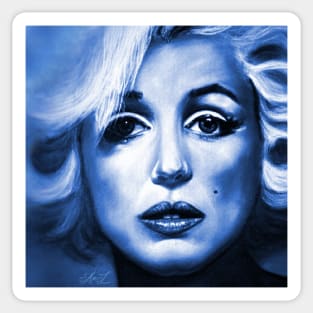 Marilyn Blue Sticker